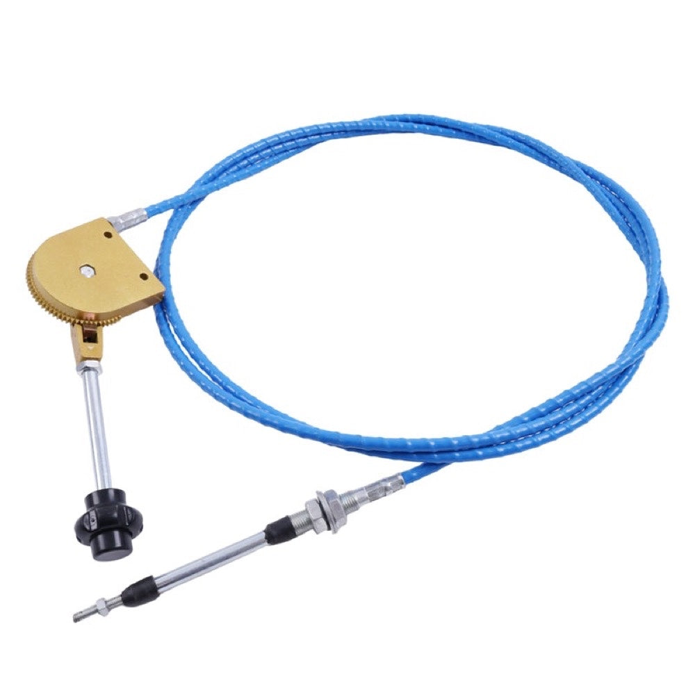 Throttle Cable With Control Handle compatible with Kobelco CASE Sumitomo Volvo Komatsu JCB Caterpillar CAT Hitachi John Deere